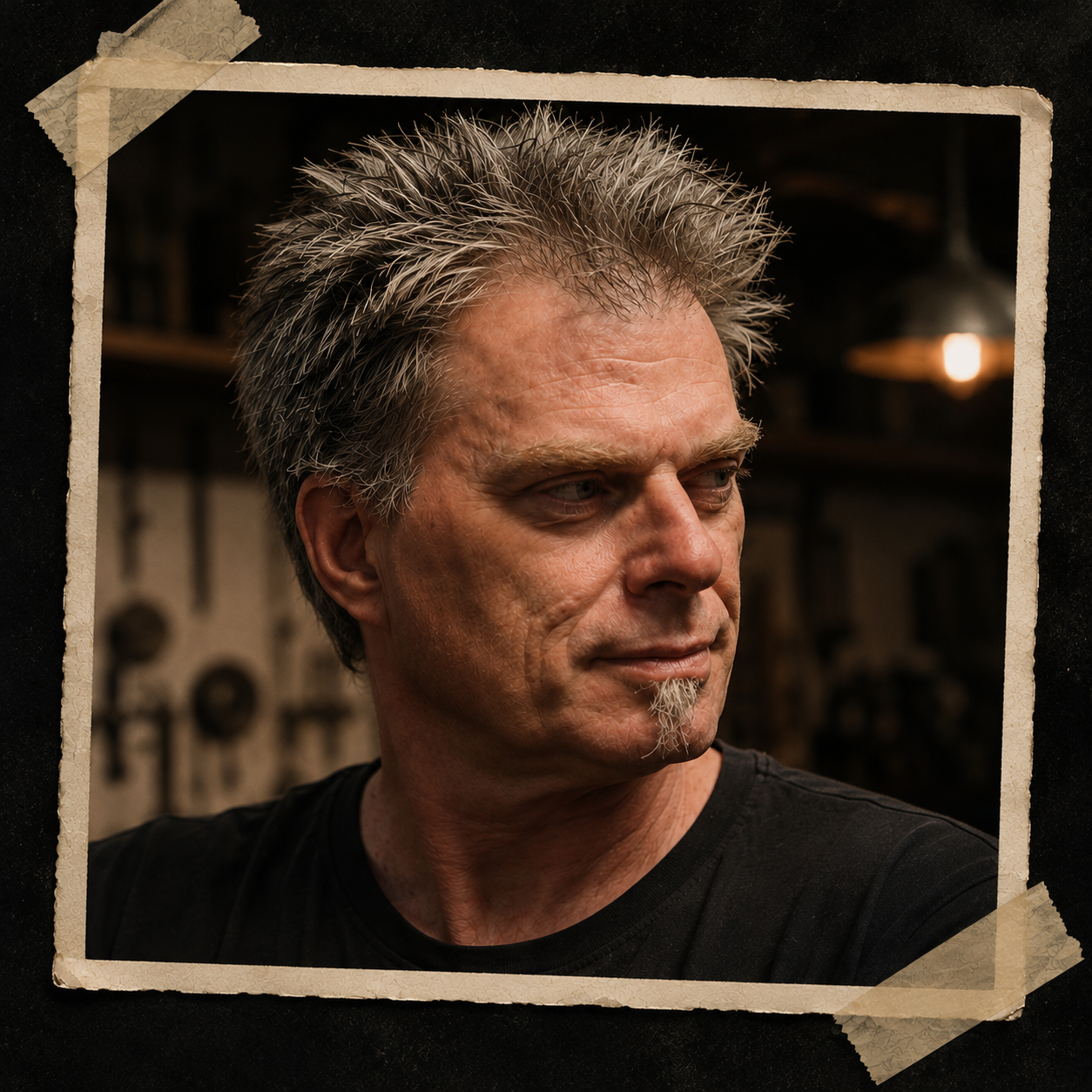 Portrait von Christian Woldt, nach rechts blickend